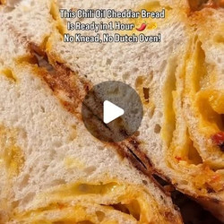 Chili Oil Cheddar Artisan Bread