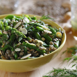 Lentil Asparagus Salad