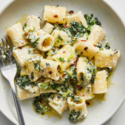 NYTimes: Pasta With Spinach, Feta and Yogurt