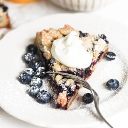 Blueberry Lemon Crumble Tart
