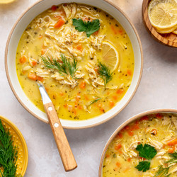 Greek-style Lemon Chicken Soup