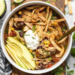 Slow Cooker Chicken Tortilla Soup