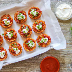 Loaded Pulled Pork Tater Tot Bites