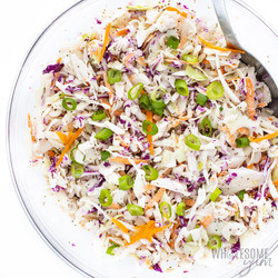 Keto Coleslaw (5 Ingredients, Low Carb!)