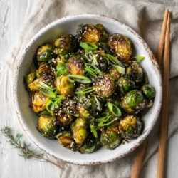 Asian Glazed Brussels Sprouts With Ginger Garlic Sauce (paleo, Whole30, Gluten-free)