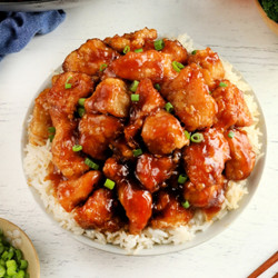 Gluten-free Orange Chicken {dairy-free}