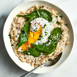 Savory Oatmeal With Spinach And Eggs