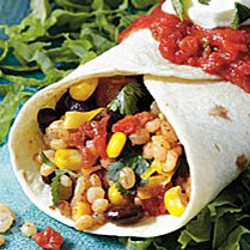 Barley, Black Bean, And Corn Burritos