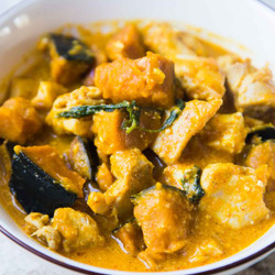 Kabocha Squash And Chicken Red Curry