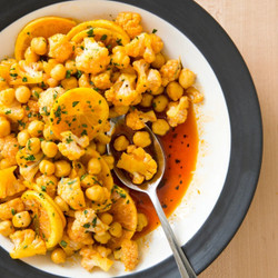 Marinated Cauliflower and Chickpeas with Saffron