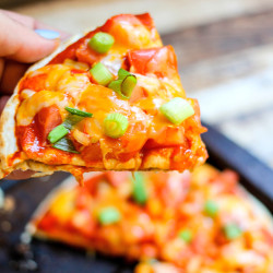 Taco Bell Mexican Tortilla Pizza (copycat)