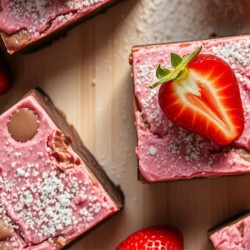 Homemade Strawberry Brownies In Just 30 Minutes