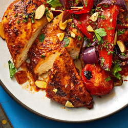Paprika Chicken With Peppers And Tomatoes