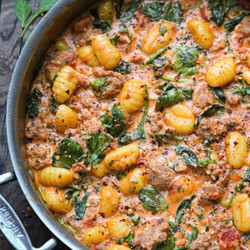 Creamy Sausage Gnocchi - One-pan, 30-minute Meal