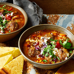 Southwestern Meatball Soup