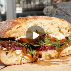 Burrata Peach Ciabatta