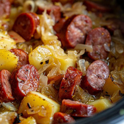 Slow Cooker Kielbasa With Sauerkraut And Potatoes