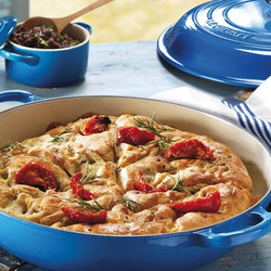 Italian Rosemary And Roasted Pepper Focaccia