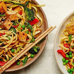Noodles With Crispy Tofu