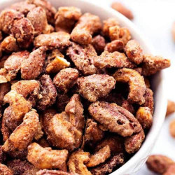 Roasted Cinnamon Sugar Candied Nuts