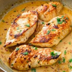 Skillet Chicken With Cilantro Lime Sauce