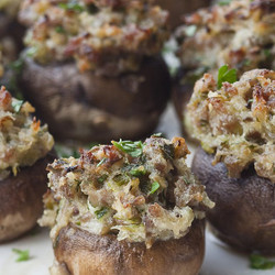 Sausage-stuffed Mushrooms