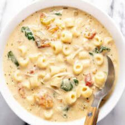 Creamy Tuscan Chicken Noodle Soup