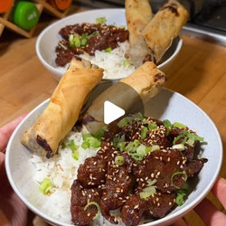 Crispy Chilli Seitan &amp; Veggie Spring Rolls