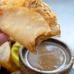 Baked Tacos With Mississippi Chicken
