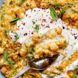 Stewed Chickpeas And Red Lentils