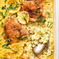 Creamy Lemon Chicken And Rice Casserole