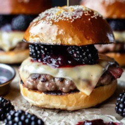 Bacon Blackberry Cheesecake Burger