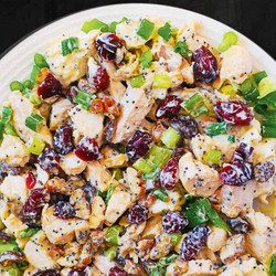 Cranberry Pecan Chicken Salad With Poppy Seed Dressing