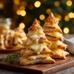 Ham And Cheese Holiday Puff Pastry Trees
