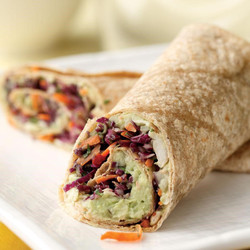 Creamy Avocado &amp; White Bean Wrap