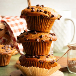 Cottage Cheese Pumpkin Muffins