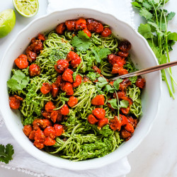 Cilantro (coriander) Pesto Pasta