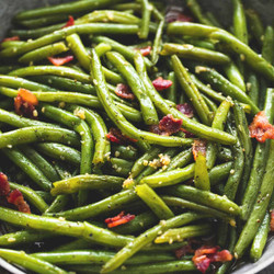 Brown Sugar Green Beans With Bacon