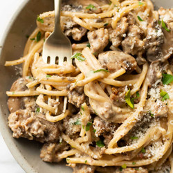 Italian Sausage Mushroom Pasta