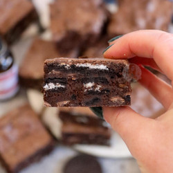 Mint Oreo Brownies