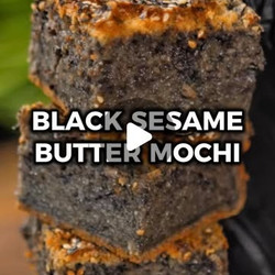 Black Sesame Butter Mochi