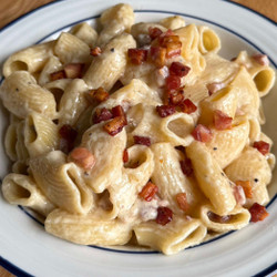 Creamy Pancetta Pasta With Mascarpone