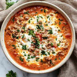 Keto Cheeseburger Soup