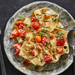 Roasted Tomato And Labaneh Pappardelle