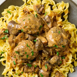 Beef Stroganoff Meatballs