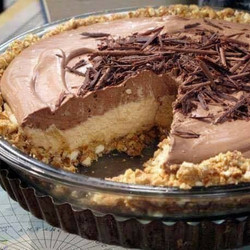 No-bake Cream Cheese Peanut Butter Pie With Chocolate Whipped Cream