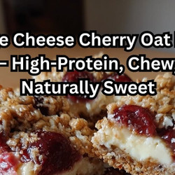 Cottage Cheese Cherry Oat Bars