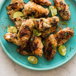 Cilantro Lime And Yogurt Grilled Wings