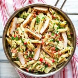 Creamy Lemon Artichoke Pasta With Chicken