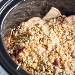 Slow Cooker Apple-peach Crumble